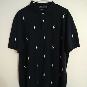 NEW ALL OVER PONY POLO RALPH LAUREN CLASSIC FIT N